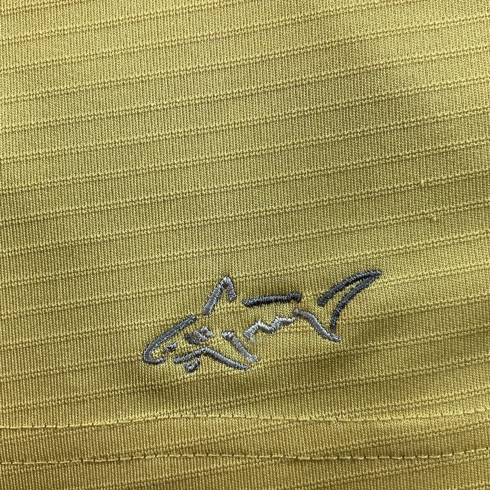Greg Norman Polo Shirt Mens L Yellow Excellent ML75 Play Dry Short Sleeve Golf - Picture 5 of 5